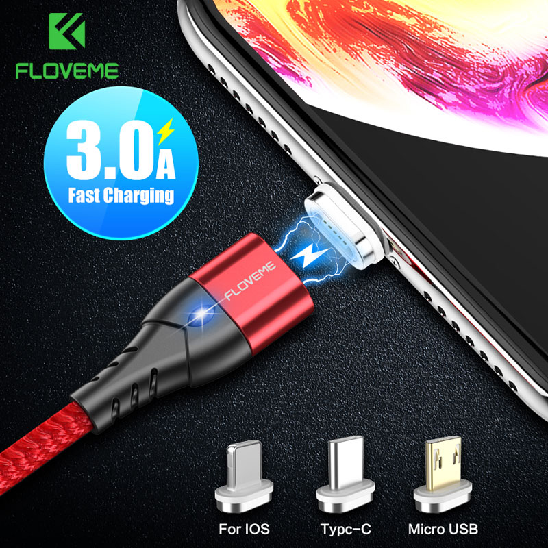 GBHD USB Extension Cable Magnetic USB Cable Fast Charging Type C Cable Magnet Charger Micro USB Cable Mobile Phone USB Cable 360º+180º Rotation Cell Phone Cables 